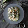 Lasagnette al verde con verdure e mandorle