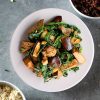 Piatto Equilibrato - Tempeh in agrodolce con carote, zucchine e broccoli con cous cous - immagine 2