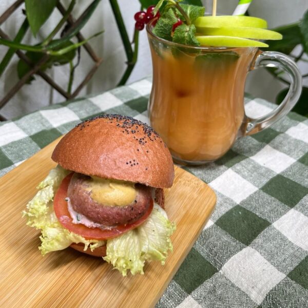 MINI BURGER VEG - BUN ROSSO